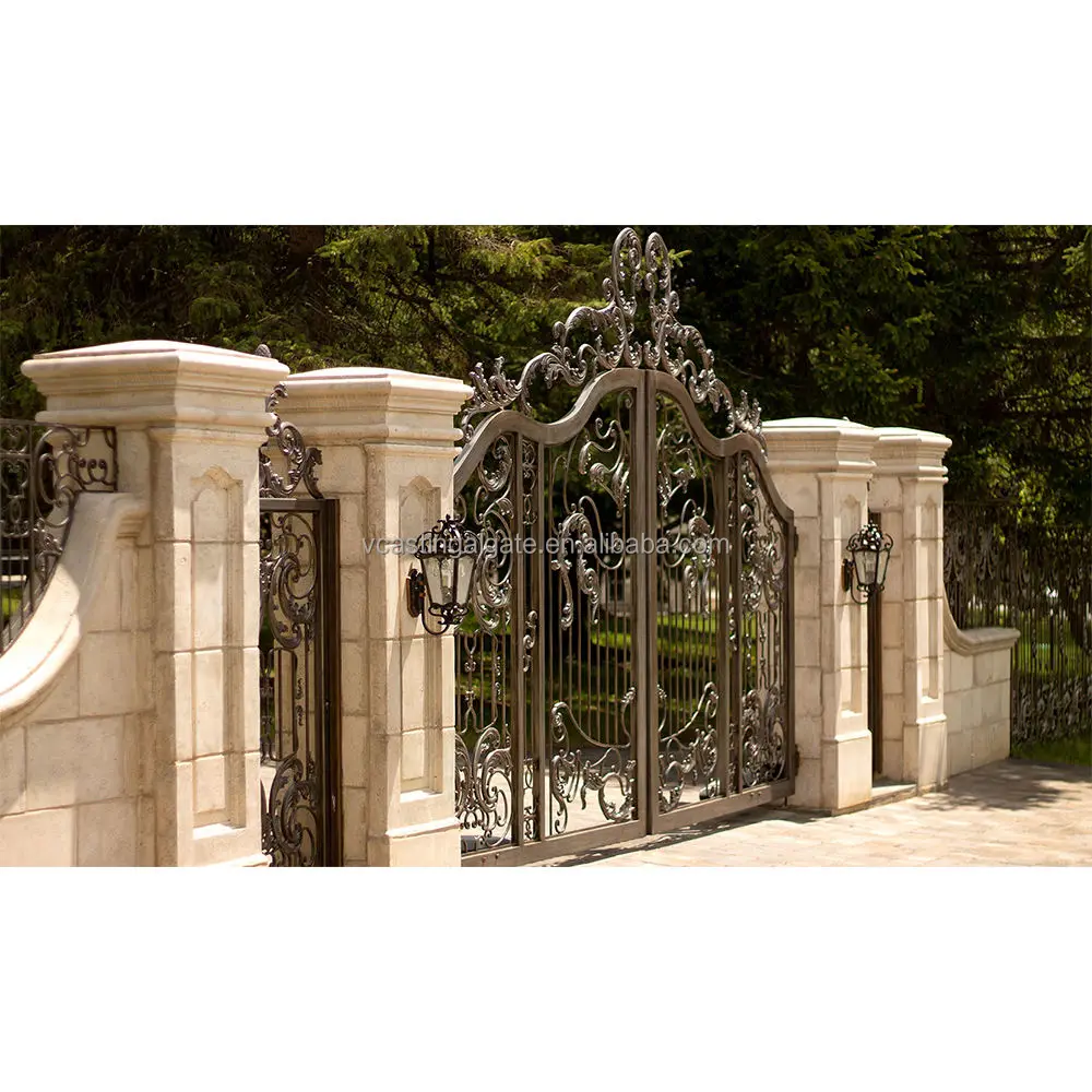Different Modern metal gates design philippines latest wrought iron main gate designs stainless steel driveway gate door design