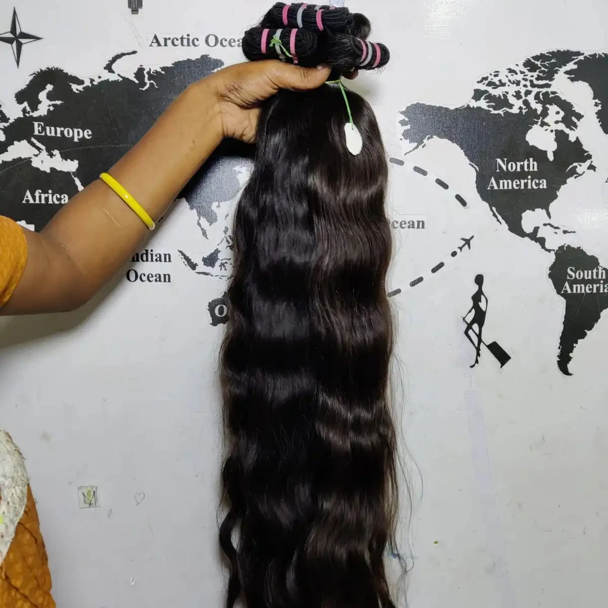 indian raw hair single donor 100% Unprocessed Indian Virgin Remy single drawn Hair For south Indian raw hair extension