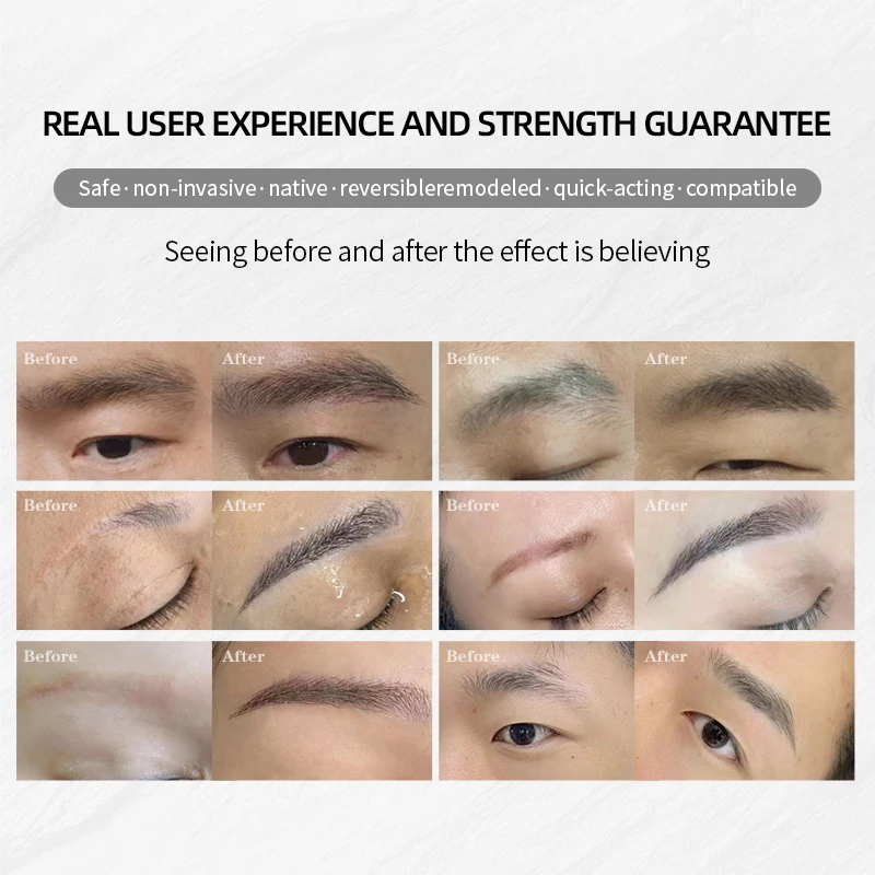 eyebrowsspecialist Embroidery training practice real eyebrow master real eyebrow practice hair box