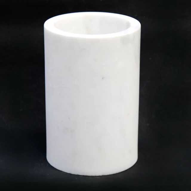 Premium Natural White Marble Wine Bucket Cooler Wine Holder Beer Chiller Wine Chiller Beer Holder Inexpensive Price Dining Bar