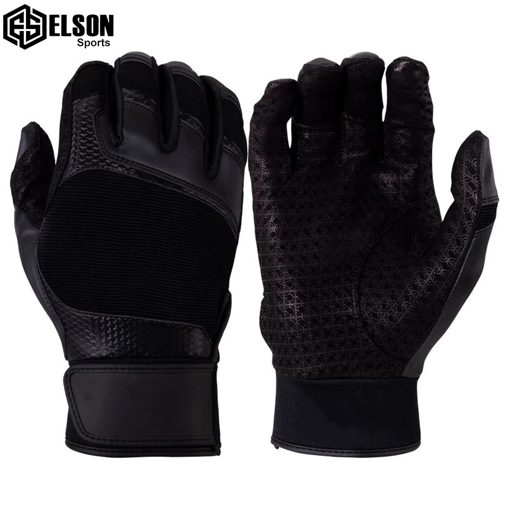 Cabretta Leather Winter Sportswear Gloves Comfortable and Breathable with Velcro Strap for Baseball Batting