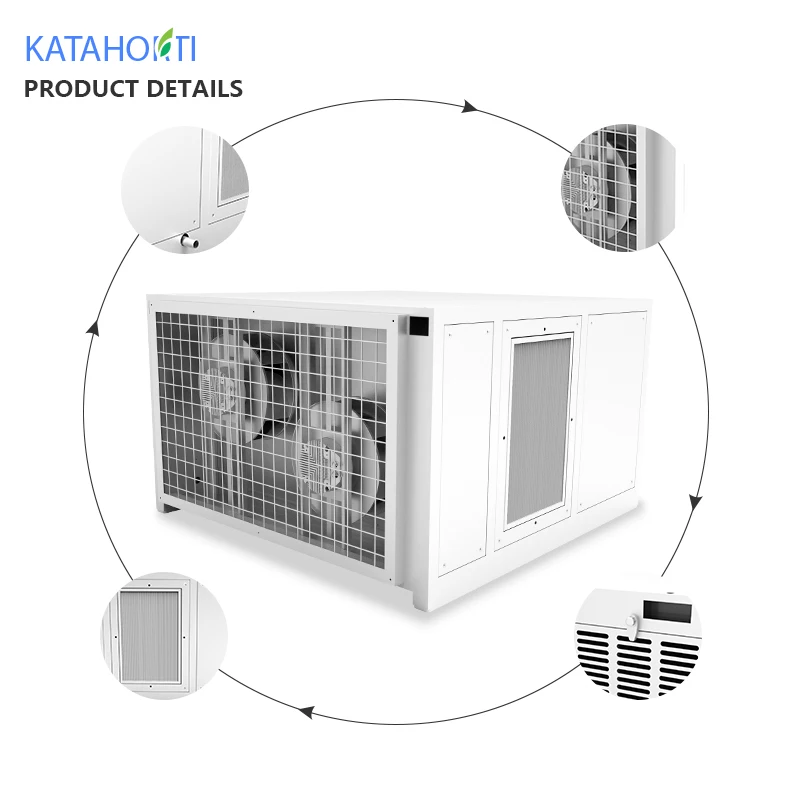 4.3L/Kwh Grow Hydroponic Dehumidifier Commercial Dehumidifier 90L 100L168L 200L