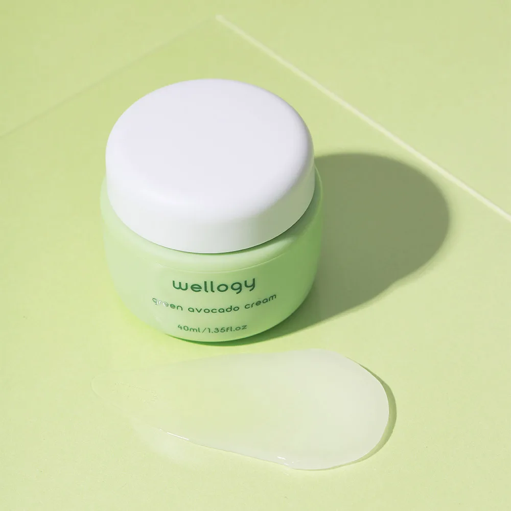 K Beauty Skincare WELLOGY GREEN AVOCADO CREAM Contains Green Avocado Powerful Moisturizing Care Skin Soothing
