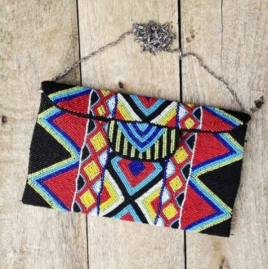 High Quality Glass Beads Embroidered Clutch Evening Bag Messenger Handbags Bags Supplier Evening Bridal Envelope Clutch