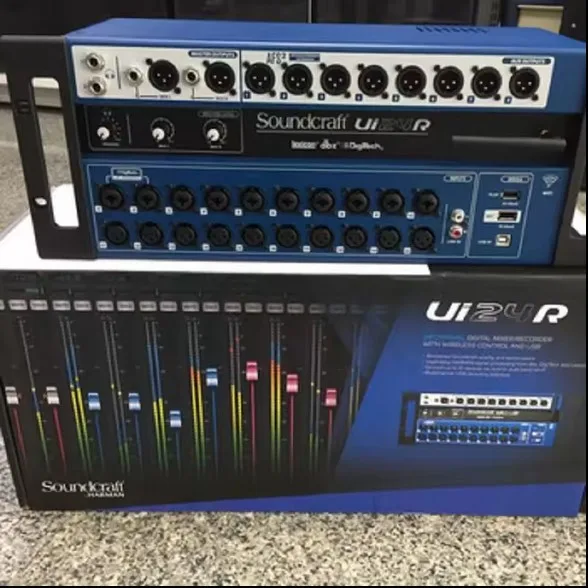 Brand New Authentic Soundcraft Ui24R 24-Channel Digital Mixer Multi-Track USB Recorder with Wireless Control