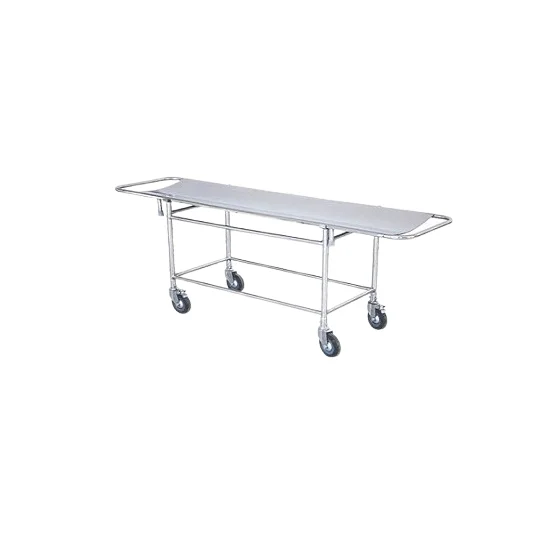 Premium Grade Hospital Ambulance Patient Stretcher Trolley Stainless Steel Manually Use Medical Stretcher Trolley