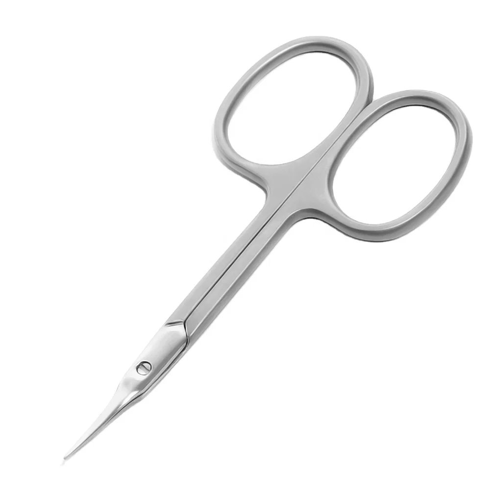 Fast Shipment Portable High Quality 3.5cm Thickness Eyebrow Beauty Curved Cuticle Manicure Nail Scissors