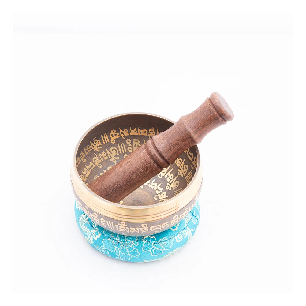 New Arrival Hand Hammered Tibetan Singing Bowl Used For Chakra Healing With Wooden Mallet And Silk Pillow Buy At Best Price