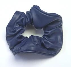 Hot sale large size  PU leather hair scrunchies