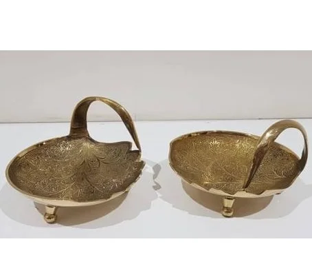 Gold Duck Design Brass Bowl with shiny golden color or with multiple color or natural brass polish for serving dry fruits