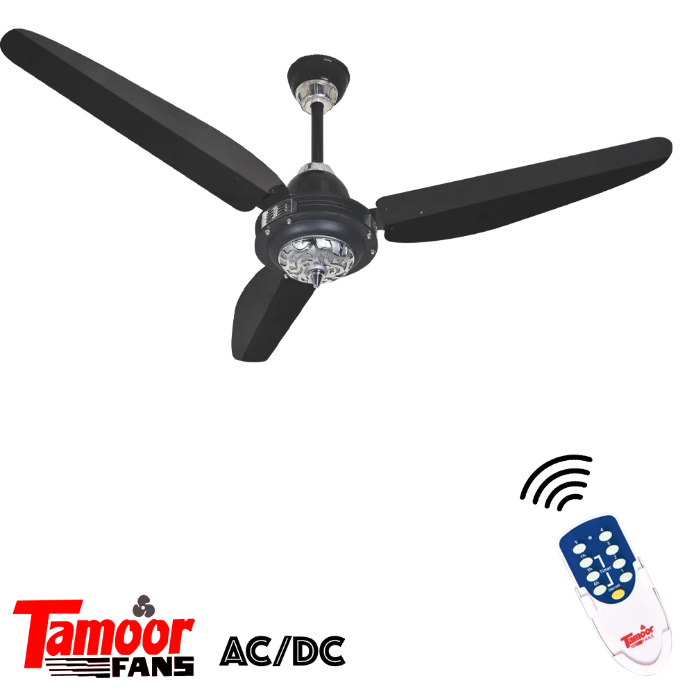 Tamoor Fans| Antique Model (AC/ DC) Energy Saver Ceiling fan with metal blades with 100% pure copper winding high quality motor