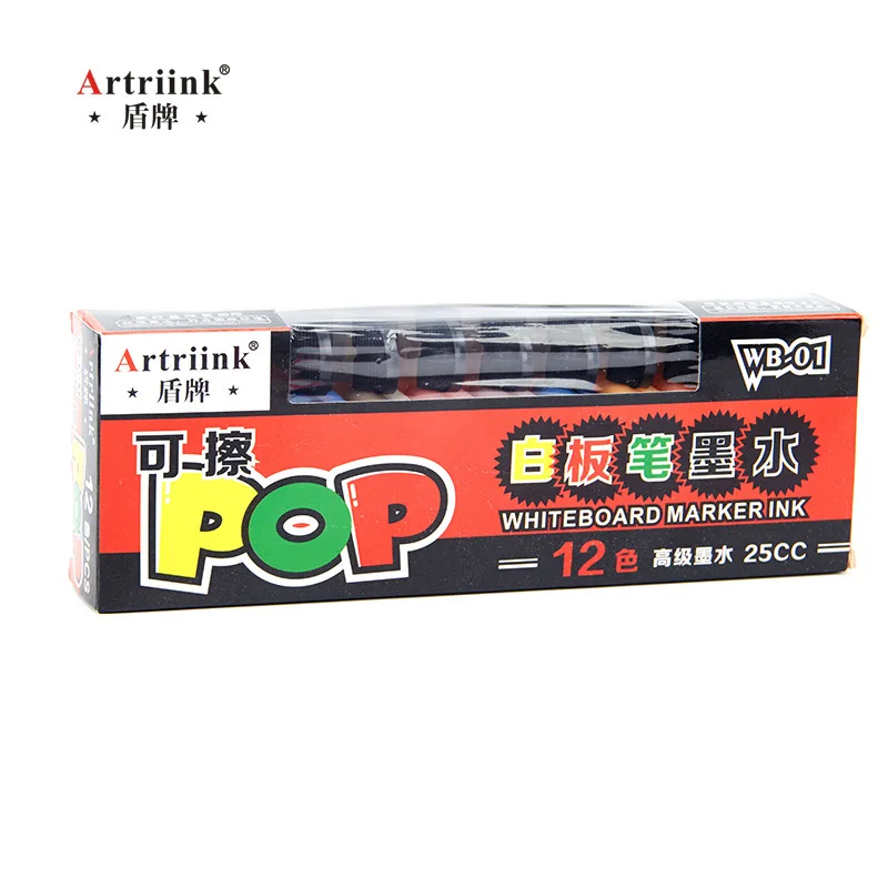 Artriink WB-01 Best quality 25ml  dry erase whiteboard marker pen refill ink stationery school Safe non-toxic