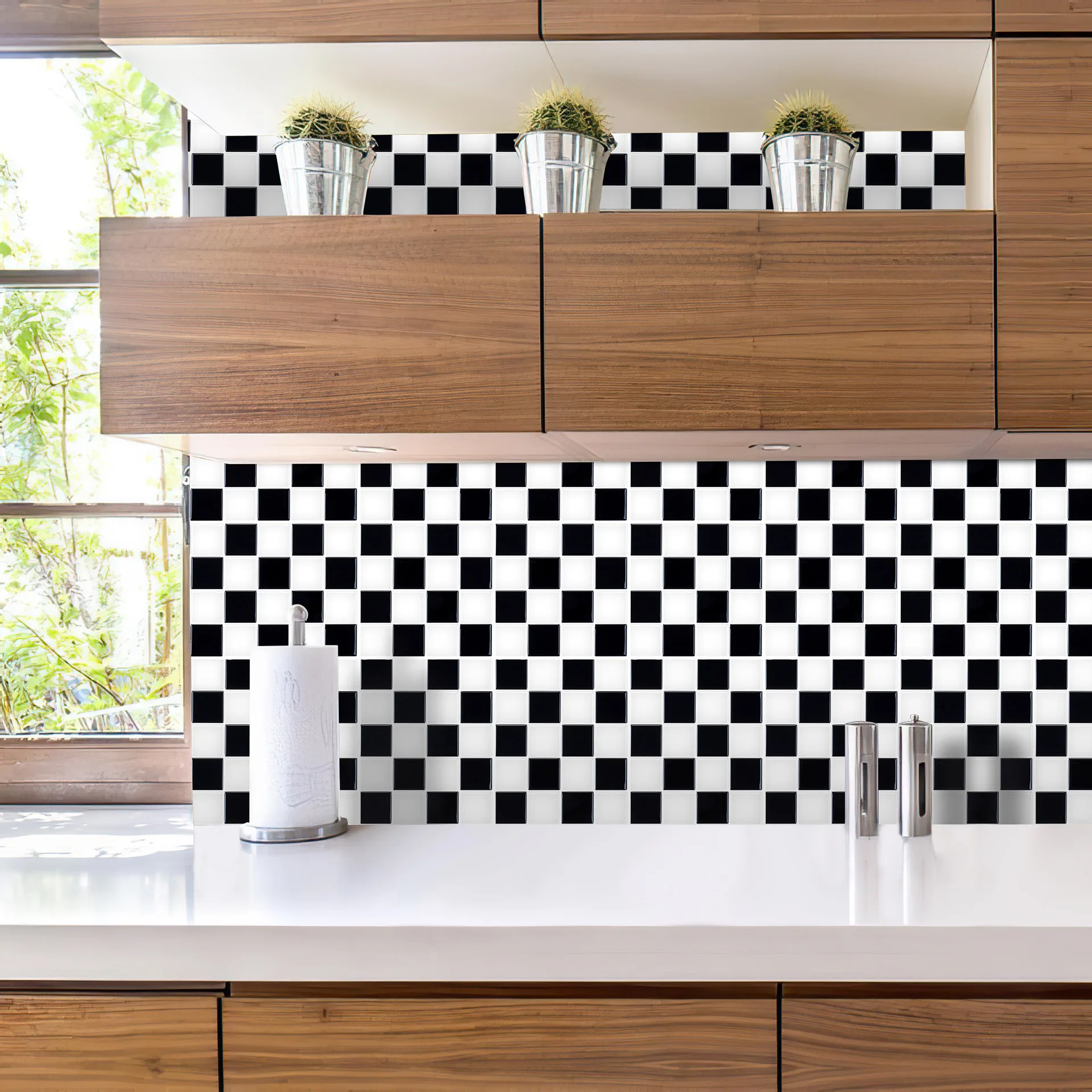 waterproof tiles mosaic wall sticker kitchen bathroom toilet self adhesive anti oil pvc wallpaper heat resistance wall decor