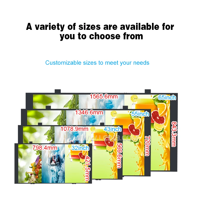 Outdoor advertising machine LCD cooling module embedded LCD advertising machine outdoor embedded screen