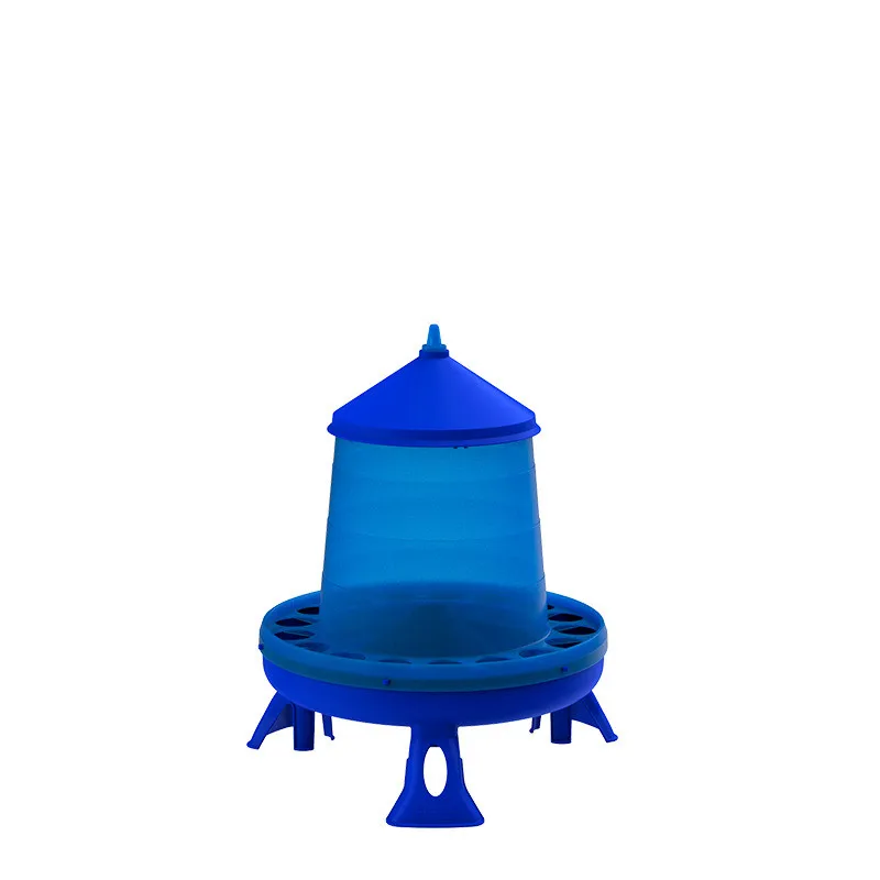 Plastic Poultry Feeder with Legs - 4 Kg./ 7 L. Blue