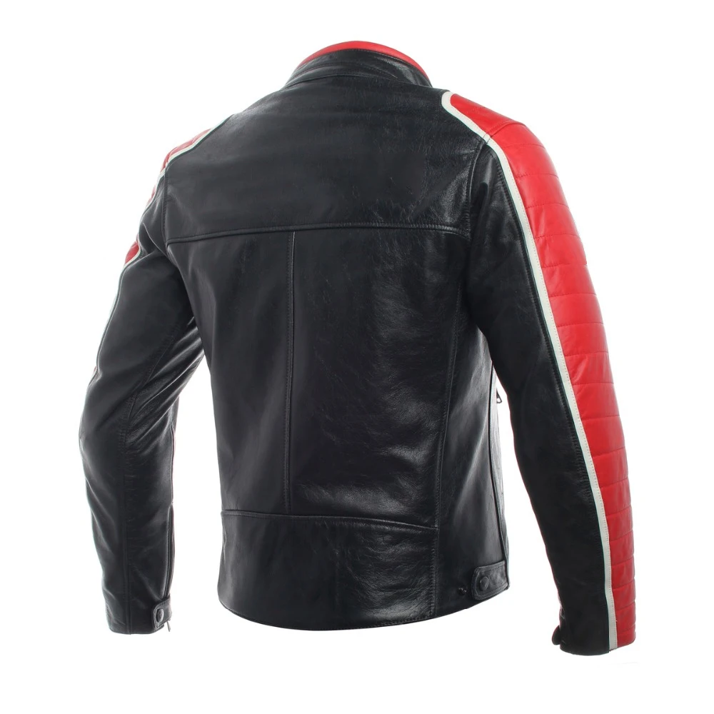 2022 HOT SALE High Quality mens New Style Skull Reflective Cowhide Leather Motorbike Jacket With Customize ODM Factory Jacket