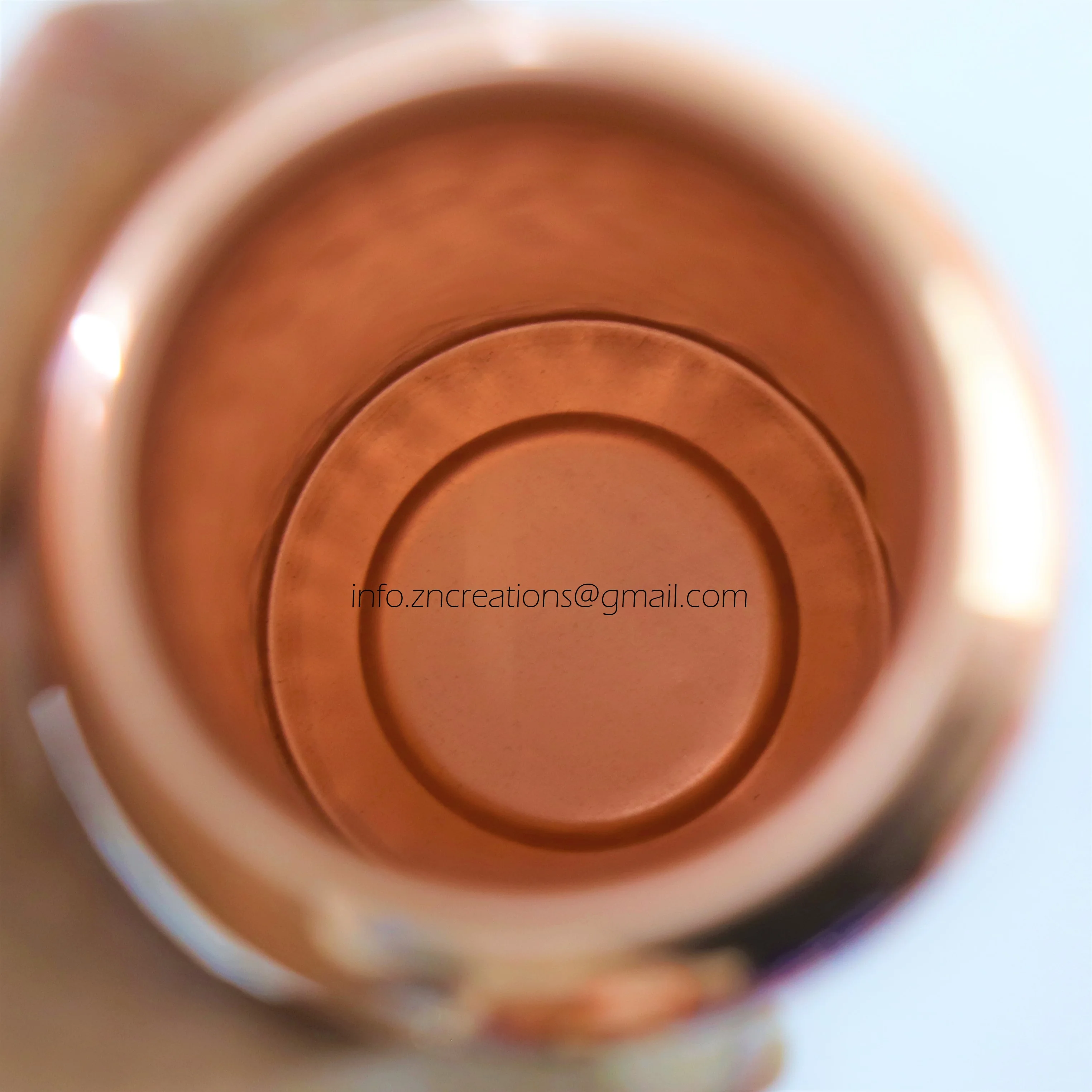 100% Pure & Handmade 1L Copper Water Bottle Leak-Proof Yoga Drinkware With Custom Logo Direct Manufacturer for Camping