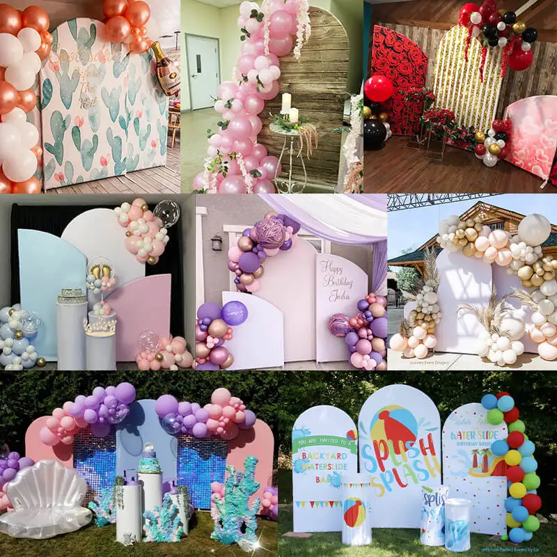 Baby Shower Birthday Wedding Party Aluminum Alloy Arch Backdrop Stand