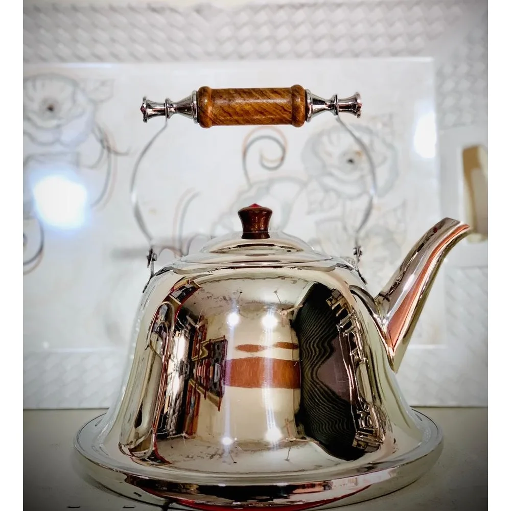 German Stainless Steel Tea Kettle Vintage Induction Boiling Kettle Whistling Feature All Kinds Qualities Tea Service Cookware
