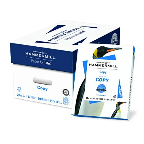 Hammermill Printer Paper, 20lb. Copy Paper, 8.5 x 11 For Sale
