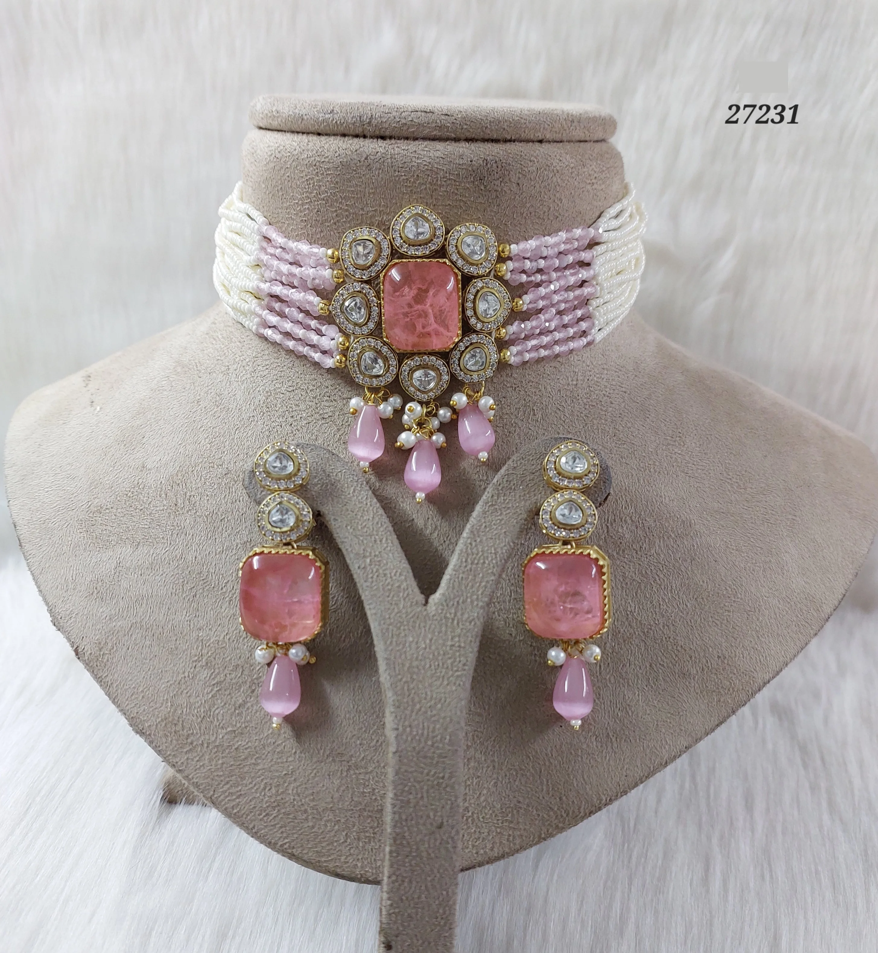 Hot sale Indian Bridal Jewelry Sets New Fashion Necklace Sets For Women Wedding Party Accessories