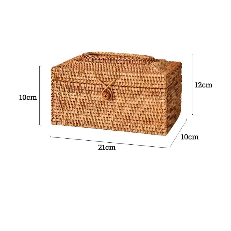 Best Selling Viet Nam Customized Color 100% Made from Natural Cloud Convenient Paper Storage Rattan Tissue Box