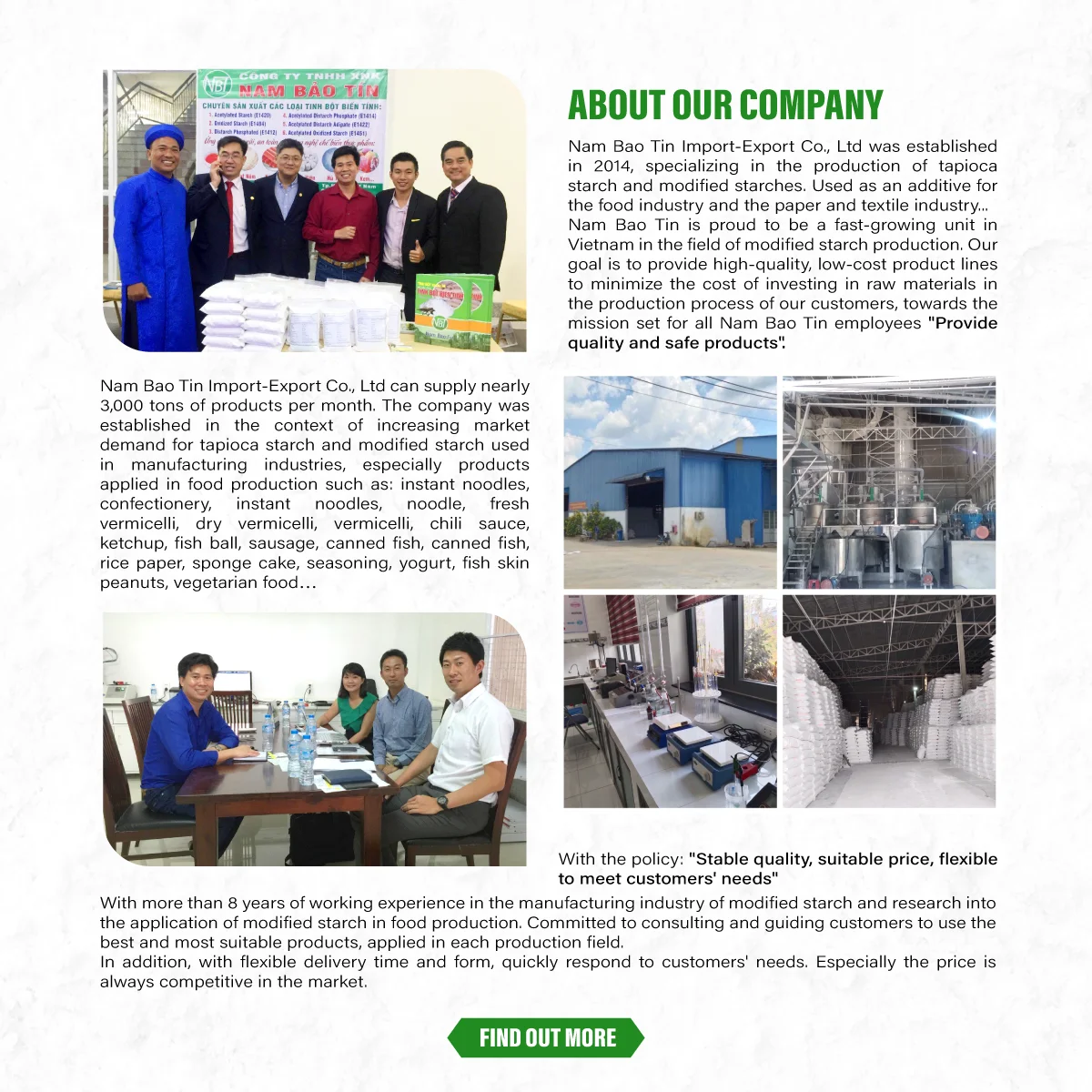company info