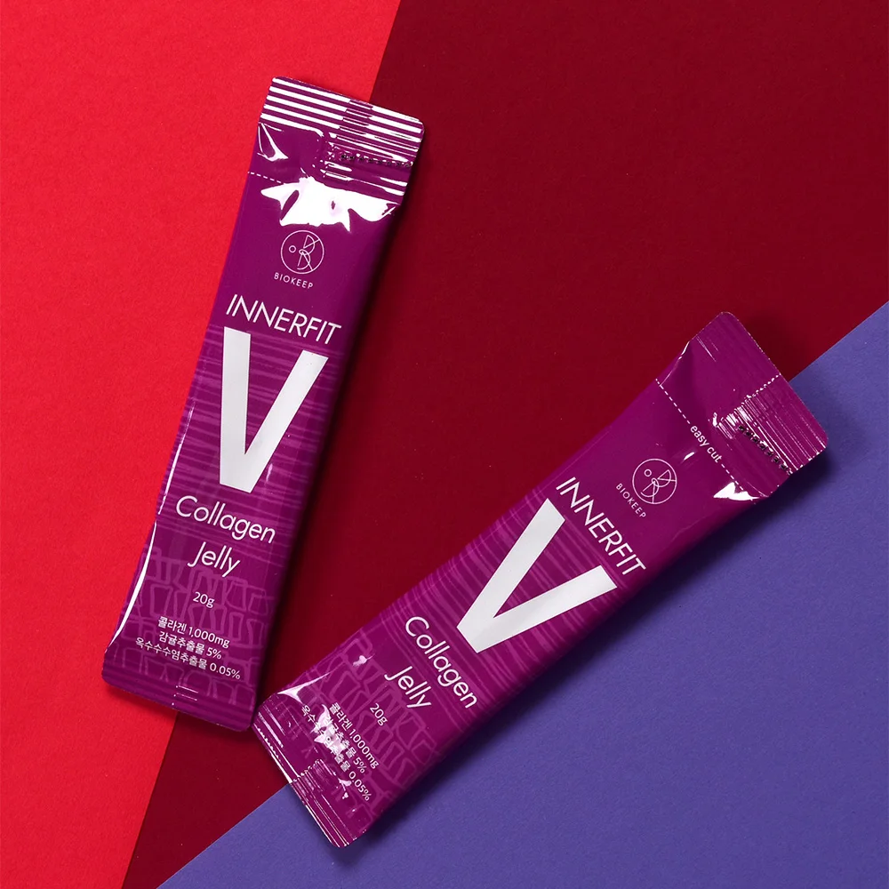 Коллагеновое желе BIOKEEP INNERFIT V с содержанием 1000 мг рыбьего коллагена с низким молекулярным весом для эластичности кожи