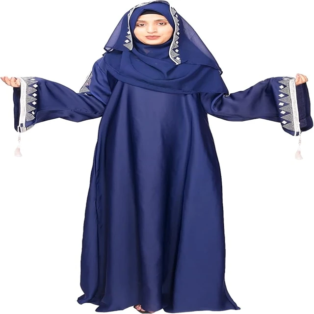 Breathable wholesale prices Customized sizes new stylish latest Jibab Abaya Muslim Women Ethnic wear 2025