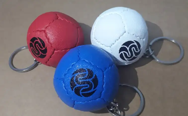 Boccia Balls Sets as per Federation Standards packed in carrying Bag with Customized logos on balls and bag