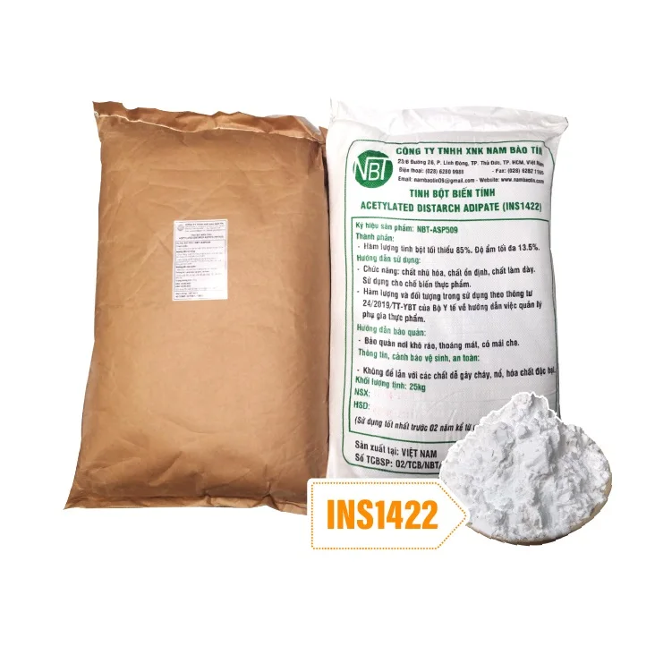 Acetylated Distarch Adipate INS1422 100% Acetylated Distarch Food Grade Powder Cassava Root Chemical Tapioca Starch