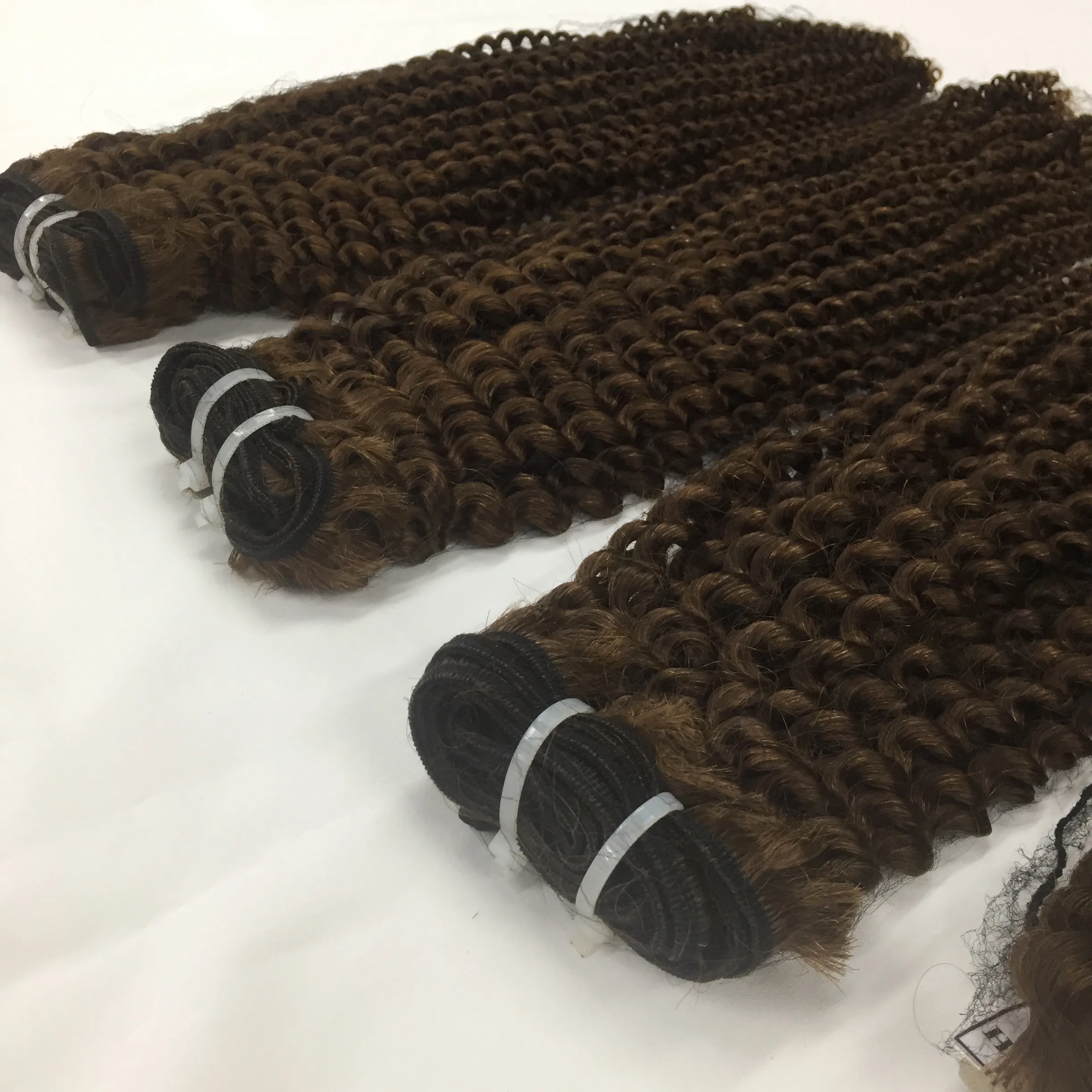 Beautiful Weft high quality Italian Curl hair extensions Loose Deep wave hair made in Vietnam wholesale