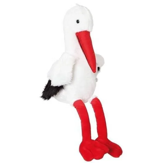Hot selling Europe souvenirs White stork plush toy baby kids gift soft toy stuffed stork plush