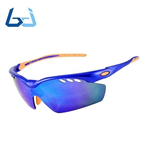 Borjye J105 Hot sale UV400 tinted lens semi rimless cycling sunglasses