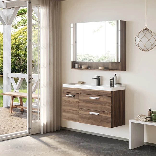 Nova 100 престижная коллекция обширный туалетный столик с керамической раковиной Etagere, скроенный зеркальный шкаф в европейском