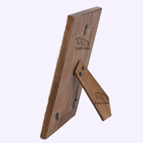 High Quality Vintage Bone Inlay Wall Decor Hand Carved Wood Glass Metal Photo Frame Black & White Colors Resin Plastic Materials