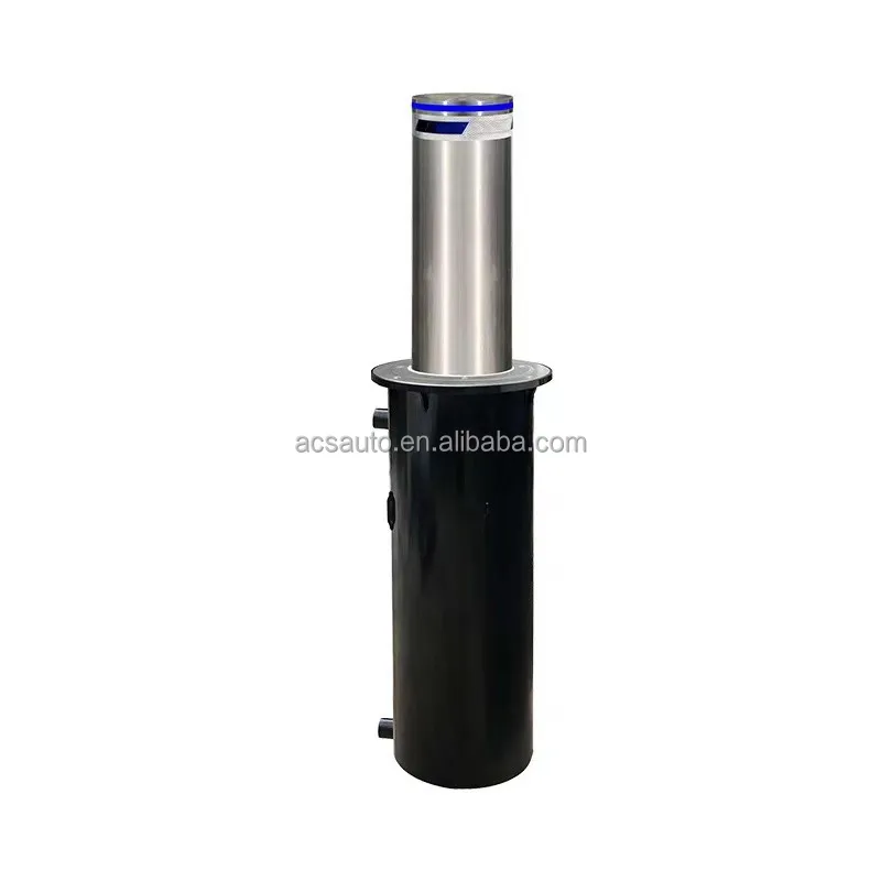Retractable Telescopic Steel Bollard Semi-Automatic Road Safety Parking Barrier with Remote Control Port Rising Bollards