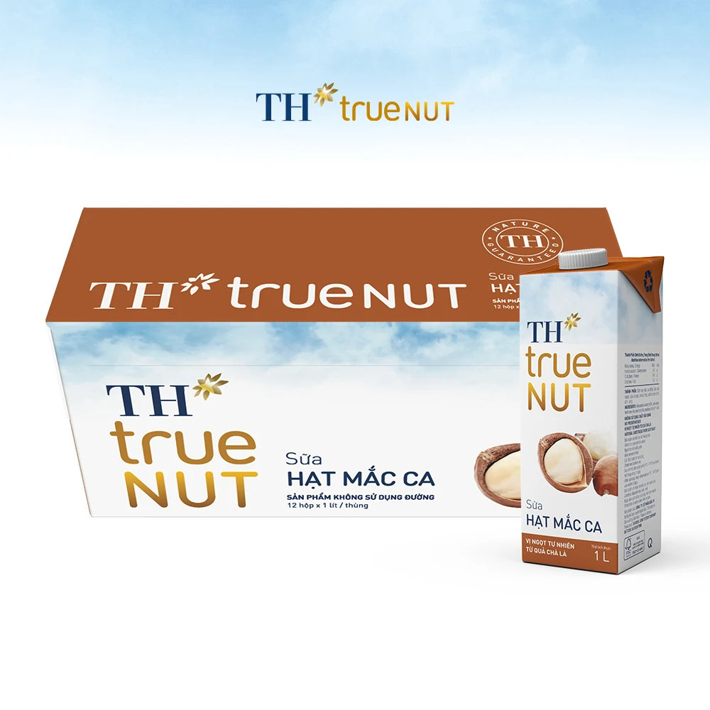 Hot Sale Macadamia Milk TH true NUT 1L Blended Dairy Products Drink Sterilized Flavored Nut With 9 Months Shelf