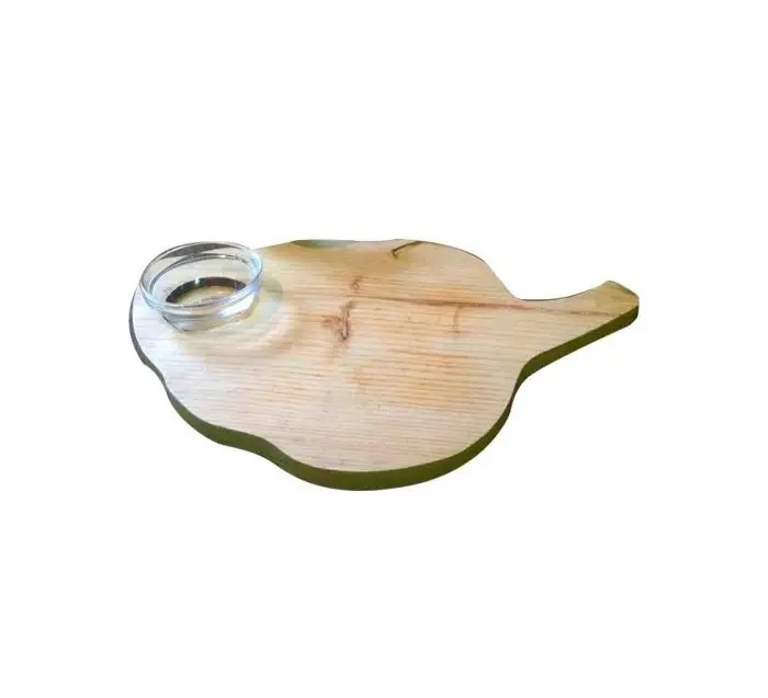 Antique Curved Design Table Serving Wood Platter Manufacturer Unique Finished Mango Wood Food Serving Platter