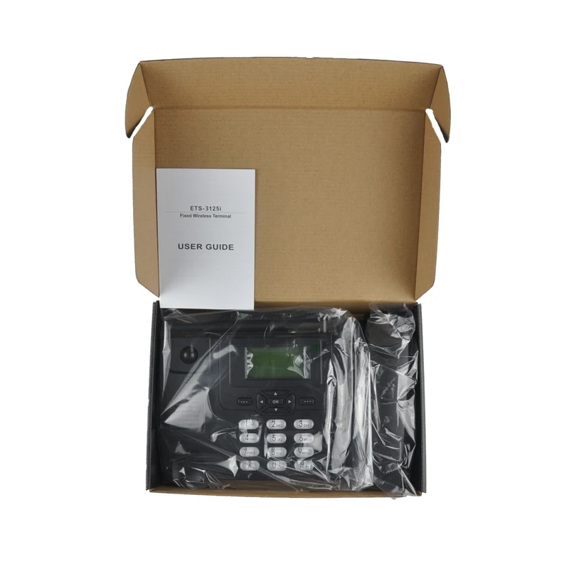 GSM стационарный беспроводной телефон FWP Sim-карта и ETS-3125i стол с