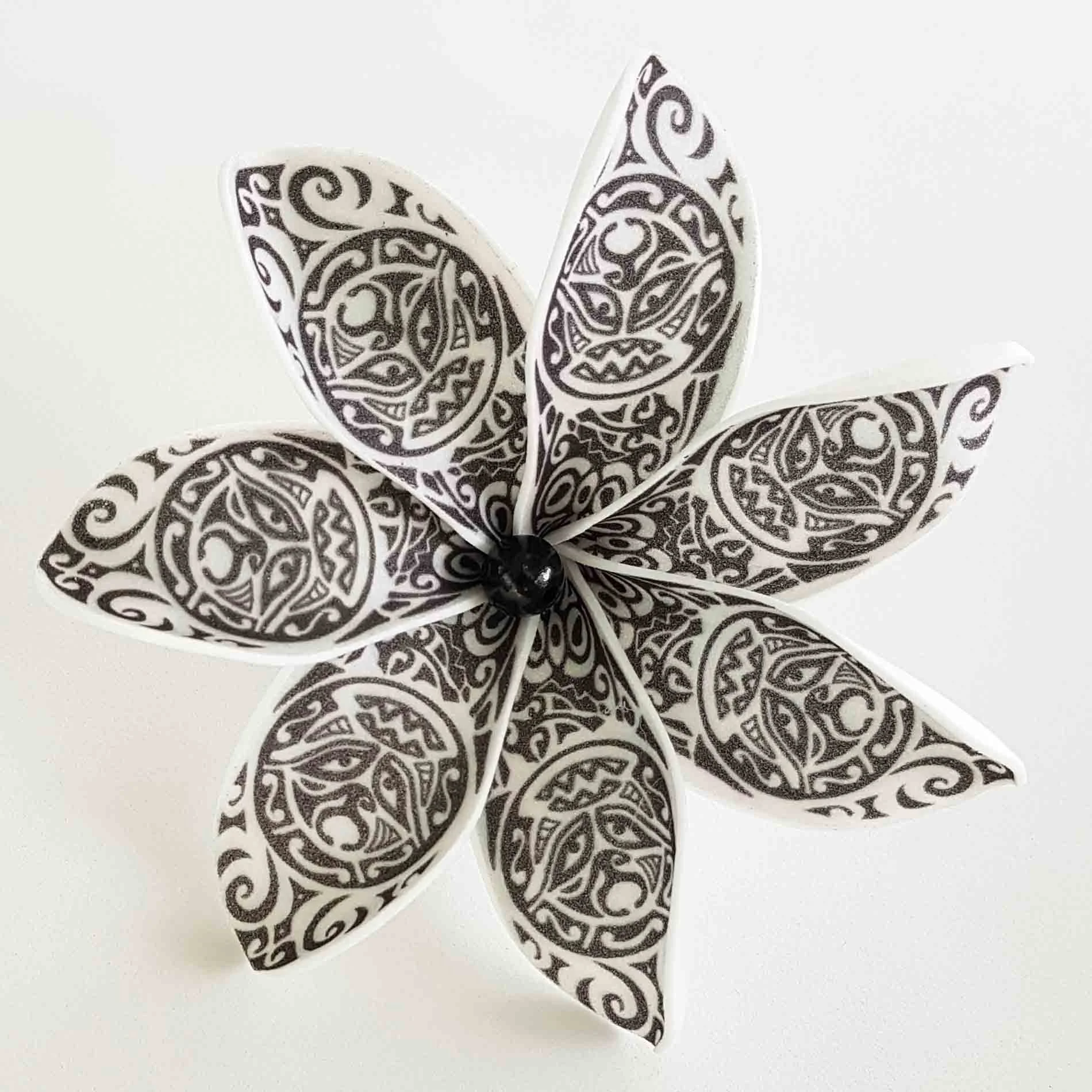 Best seller good quality Handcraft Handmade artificial tahitian foam flower with special tattoo and color pattern