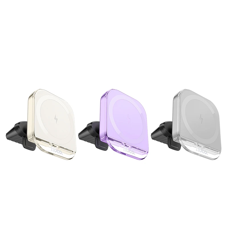 Crystal magnetic wireless fast charging car holder(air outlet)