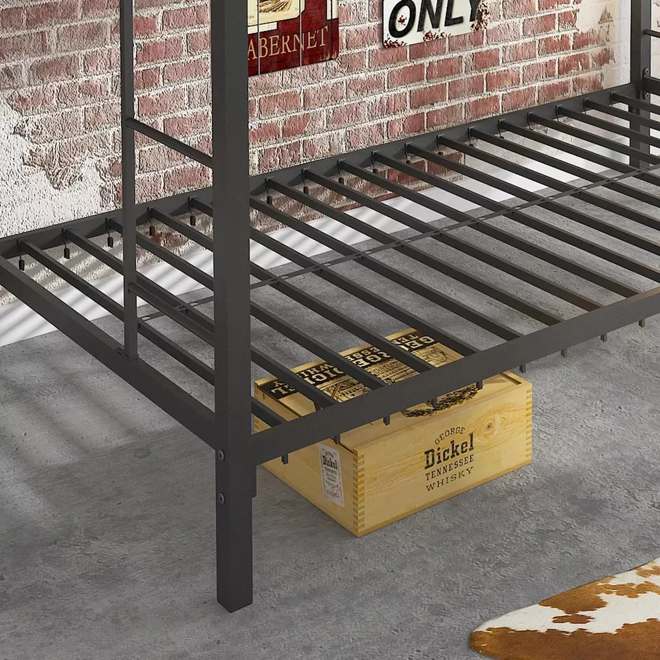 Sale Dormitory Iron Bunkbed Double Metal Steel Bunk Bed Frame for Adults