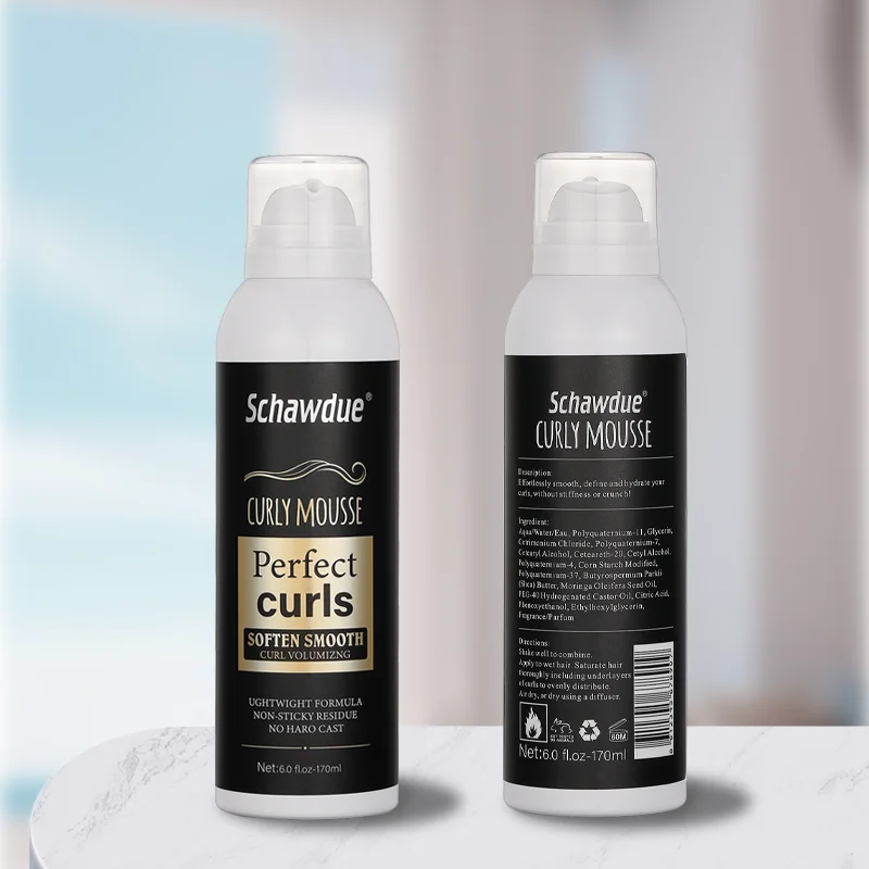 OEM/ODM Private Label  Curly Hair Mousse for Braids Wigs Curly Curling Anti Frizz Hair Mousse Styling Foaming