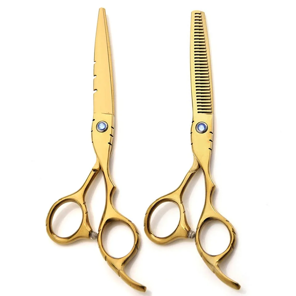 Hair Cutting Scissors Set 6 Inch, Hair Thinning Scissors, Professional Barber Sharp Hair Scissors
