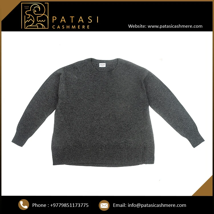Oversize Pullover Sweater for Women Fashioned Knitted Wear Stripe Decoration Printed Pattern Directly Nepal Leading Manufacturer