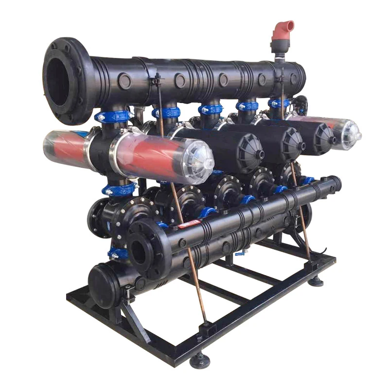 3 Inch 3 Unit Plentirain drip Irrigation back flush self cleaning automatic backwash water filter