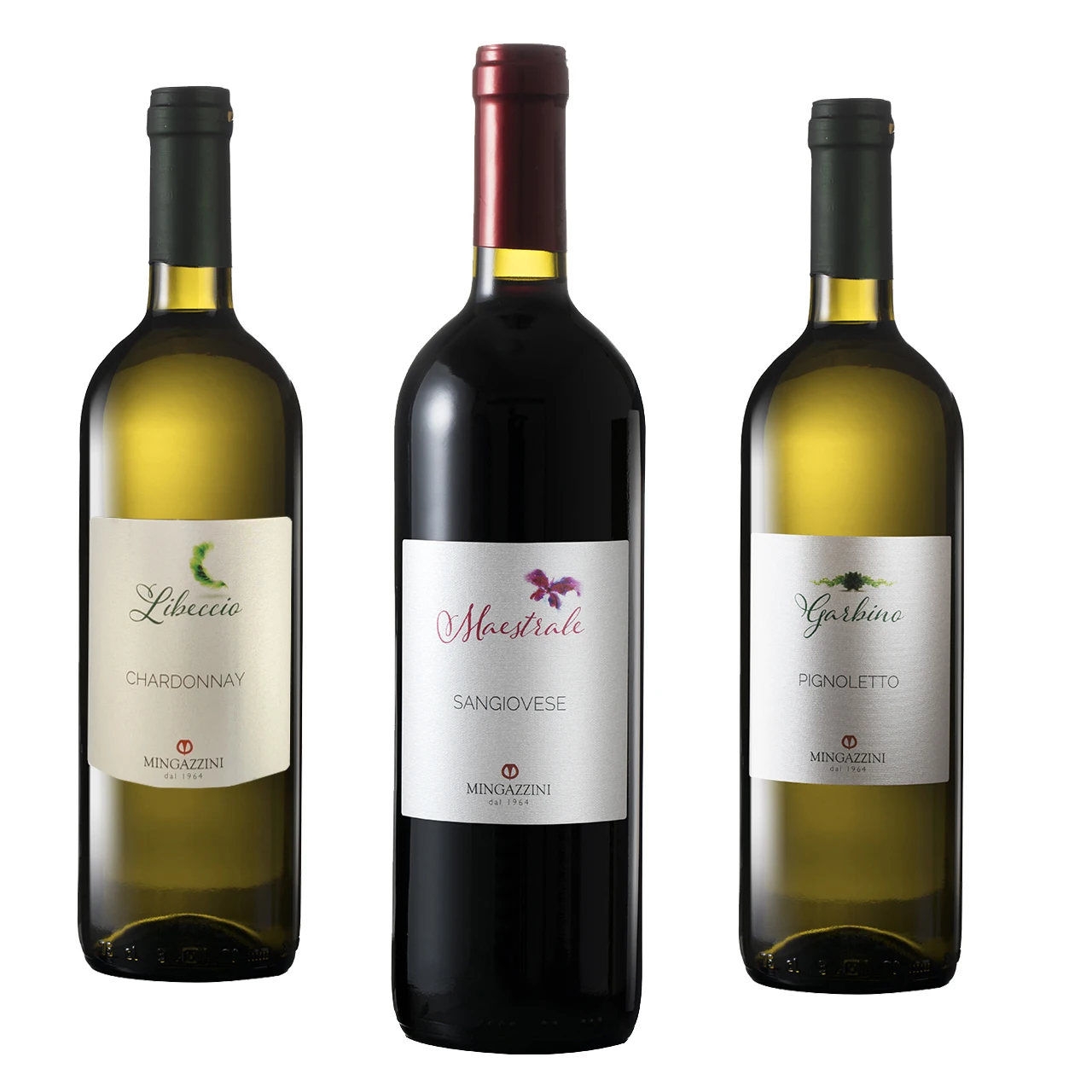 Премиум итальянские Игристые еще красные винные бутылки Sangiovese Pignoletto Chardonnay 3x750 мл