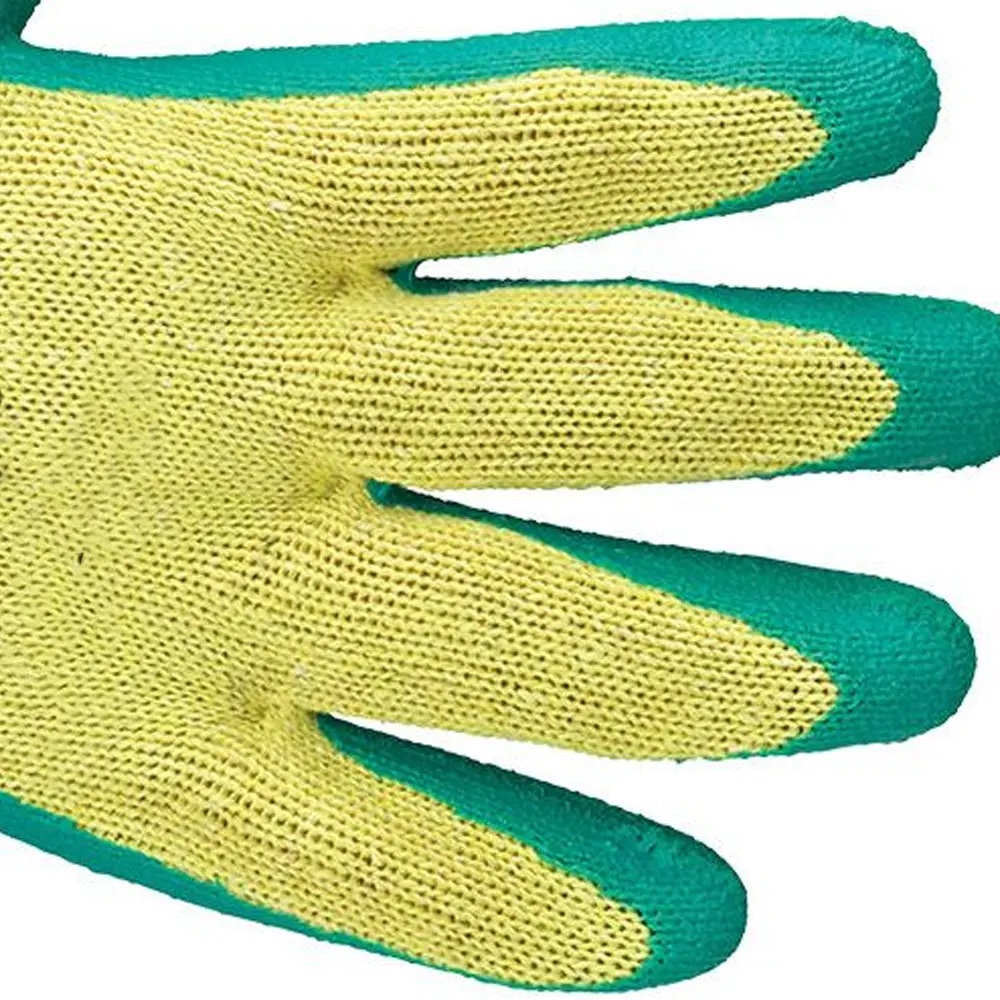 2024 New Arrival ODM Work Gloves Safety Gloves with Cotton Liner Rubber Material Reinforced Index Finger Made of Split Leather