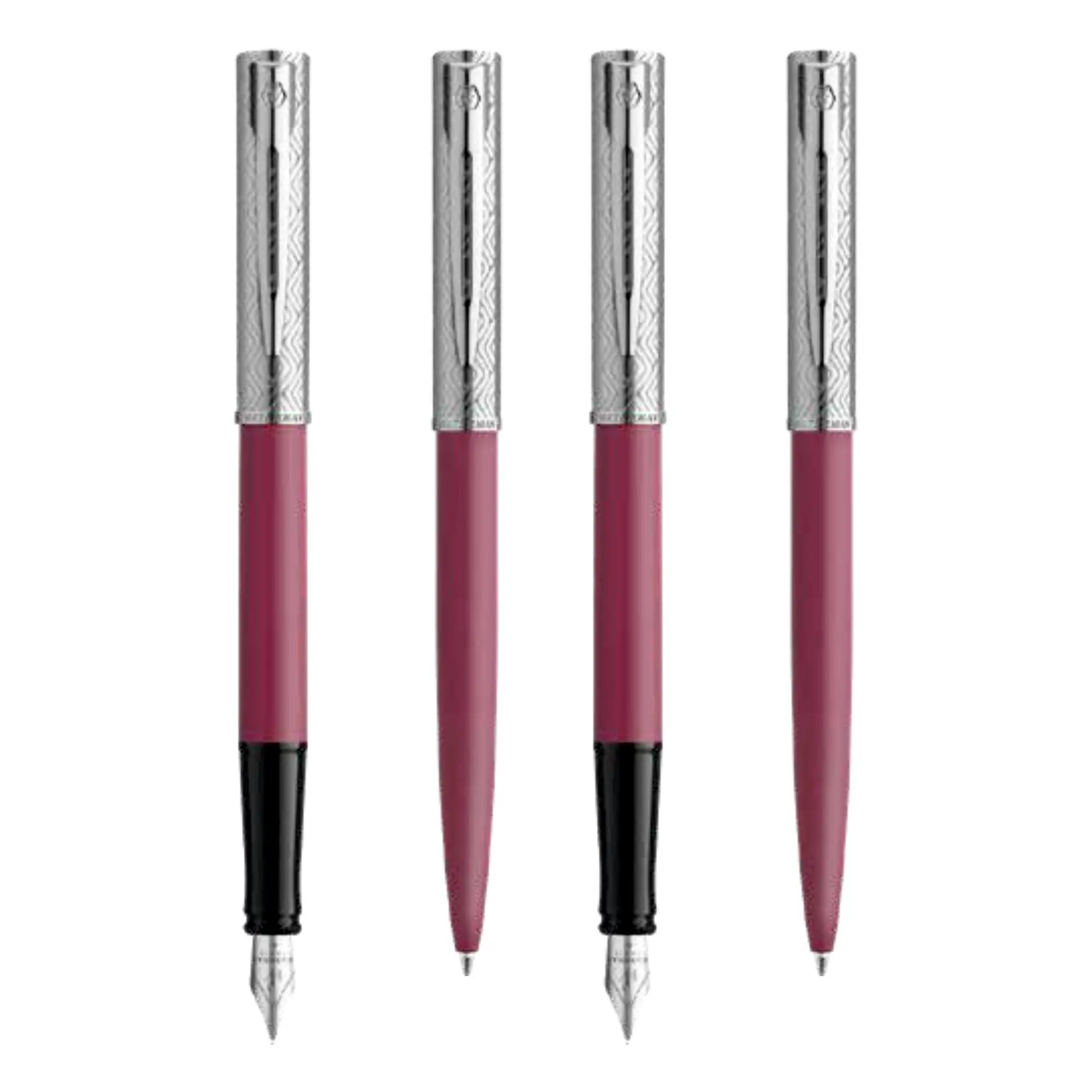 Timeless Sophistication Customized Waterman Allure Deluxe Parker Pink Ballpoint Pens Promotional Corporate Gift Set Made Metal